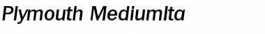 Download Plymouth-MediumIta Font