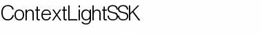 ContextLightSSK Regular Font