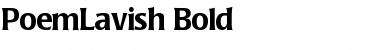 PoemLavish Bold Font