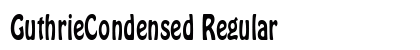 GuthrieCondensed Regular Preview