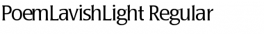 Download PoemLavishLight Font Download PoemLavishLight Font