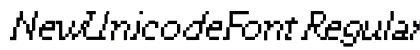 NewUnicodeFont Regular preview