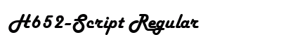 H652-Script Regular preview