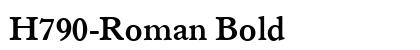 H790-Roman Bold preview