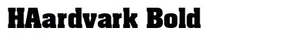 HAardvark Bold preview