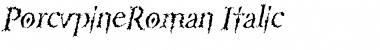 PorcupineRoman Italic Font