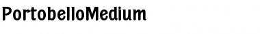 PortobelloMedium Regular Font