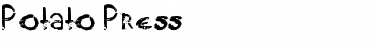 Download Potato Print Font Download Potato Print Font