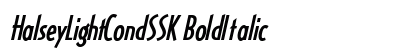 HalseyLightCondSSK BoldItalic Preview