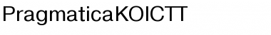 PragmaticaKOICTT Regular Font