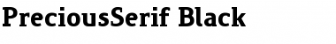 PreciousSerif Bold Font