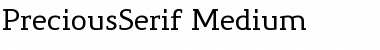 PreciousSerif Regular Font