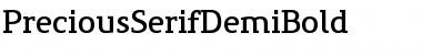 PreciousSerifDemiBold Regular Font