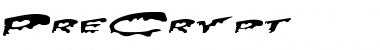 PreCrypt Regular Font