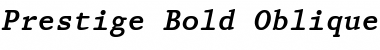 Prestige Bold Italic Font