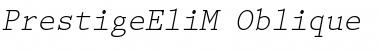 PrestigeEliM Oblique Font PrestigeEliM Oblique Font