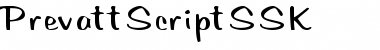 Download PrevattScriptSSK Font