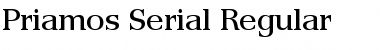 Priamos-Serial Regular Font