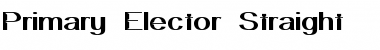 Primary Elector Straight Regular Font