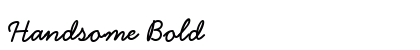Handsome Bold preview