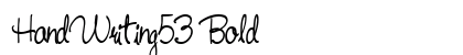 HandWriting53 Bold preview