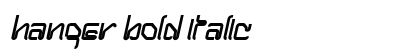 Hanger Bold Italic Preview