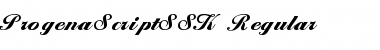 ProgenaScriptSSK Regular Font