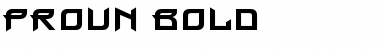 Proun Bold Font