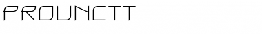 ProunCTT Regular Font