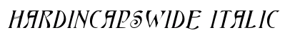 HardinCapsWide Italic Preview