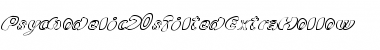 Psychodelic70sTiltedExtraHollow Regular Font