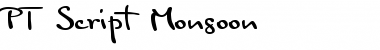 Download PT Script Monsoon Font