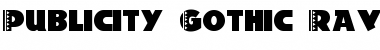 Download Publicity Gothic Ravioli Font