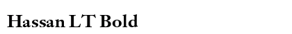 Hassan LT Bold preview