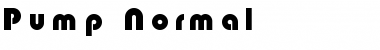 Pump Normal Font