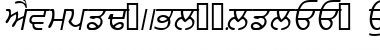 PunjabiAmritsarSSK Italic Font