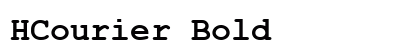 HCourier Bold preview