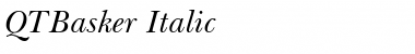 QTBasker Italic Font