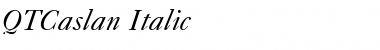 QTCaslan Italic Font