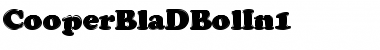 CooperBlaDBolIn1 Regular Font