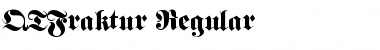 QTFraktur Regular Font