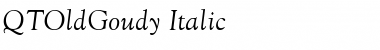 QTOldGoudy Italic Font QTOldGoudy Italic Font