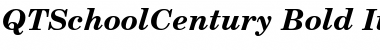 QTSchoolCentury Bold Italic Font