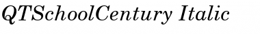 QTSchoolCentury Italic Font