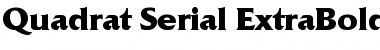 Quadrat-Serial-ExtraBold Regular Font