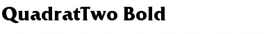 QuadratTwo Bold Font