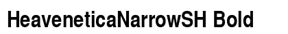 HeaveneticaNarrowSH Bold preview