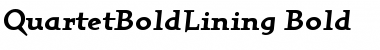 QuartetBoldLining Bold Font