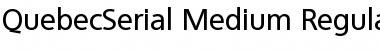 QuebecSerial-Medium Regular Font