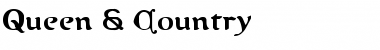 Queen & Country Regular Font